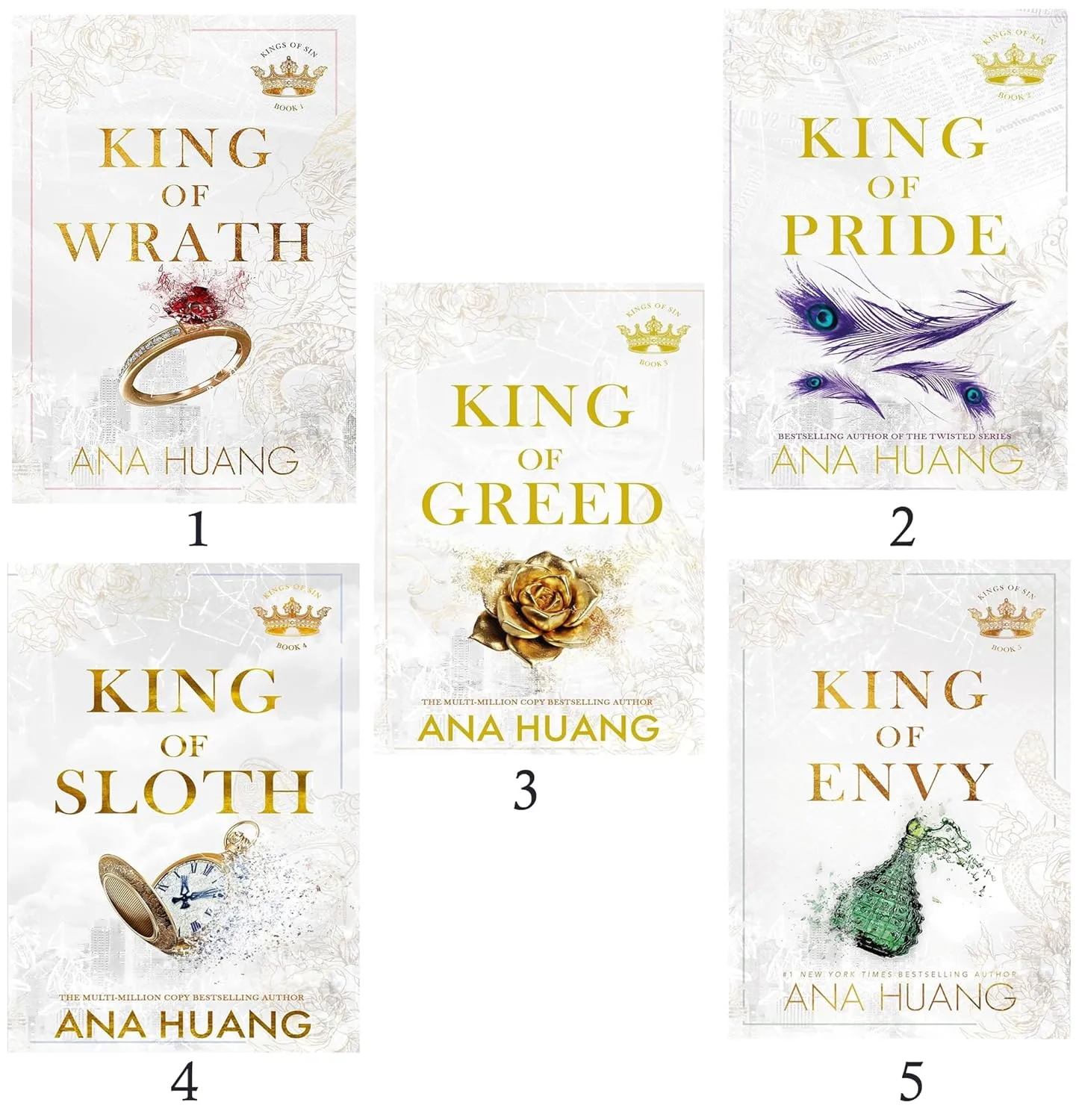 King of Wrath + King of Pride + King of Greed + King of Sloth + King of Envy King of Sins Series