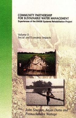 Community Partnership For Sustainable Water Management: Experience of the BWDB Systems Rehabitation Project Social and Economic Impact ( volume 2) (Paperback)